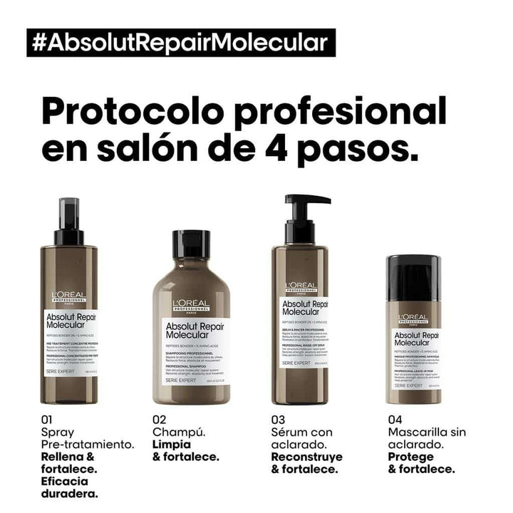 SERIE EXPERT, ABSOLUT REPAIR MOLECULAR, SHAMPOO SIN SULFATOS 500ml
