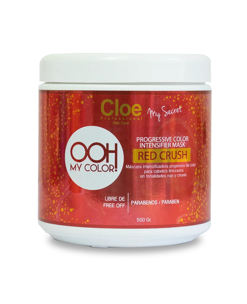 OOH MY COLOR - PROGRESSIVE COLOR INTENSIFIER MASK - RED CRUSH 500 grs.