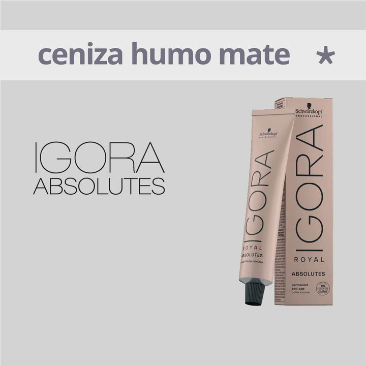 IGORA ABSOLUTES - CENIZA, HUMO y MATE - Coloración Permanente - 60ml