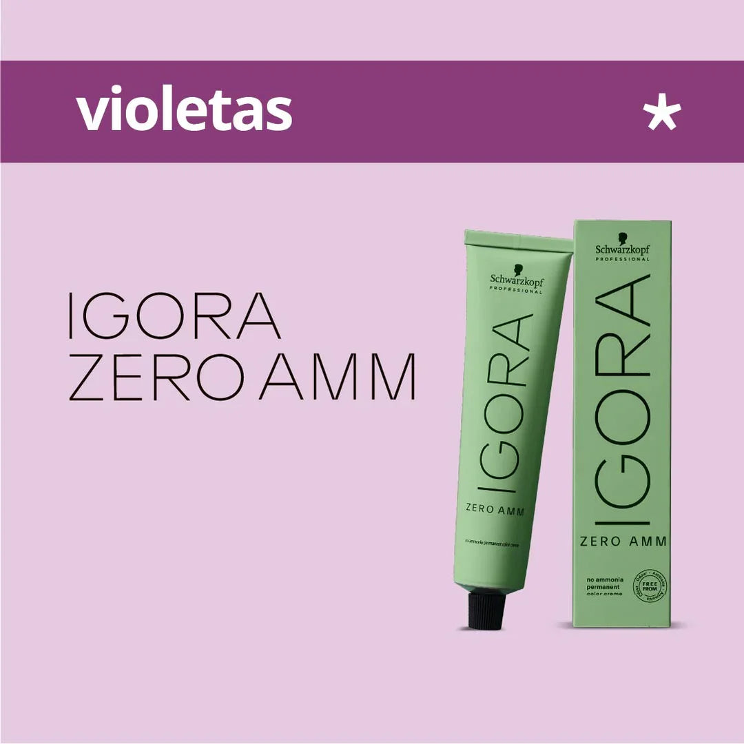 IGORA ZERO - VIOLETAS - Coloración Permanente SIN Amoníaco - 60ml