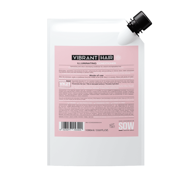 VIBRANT HAIR, ILLUMINATING ACONDICIONADOR REFILL 1000ml