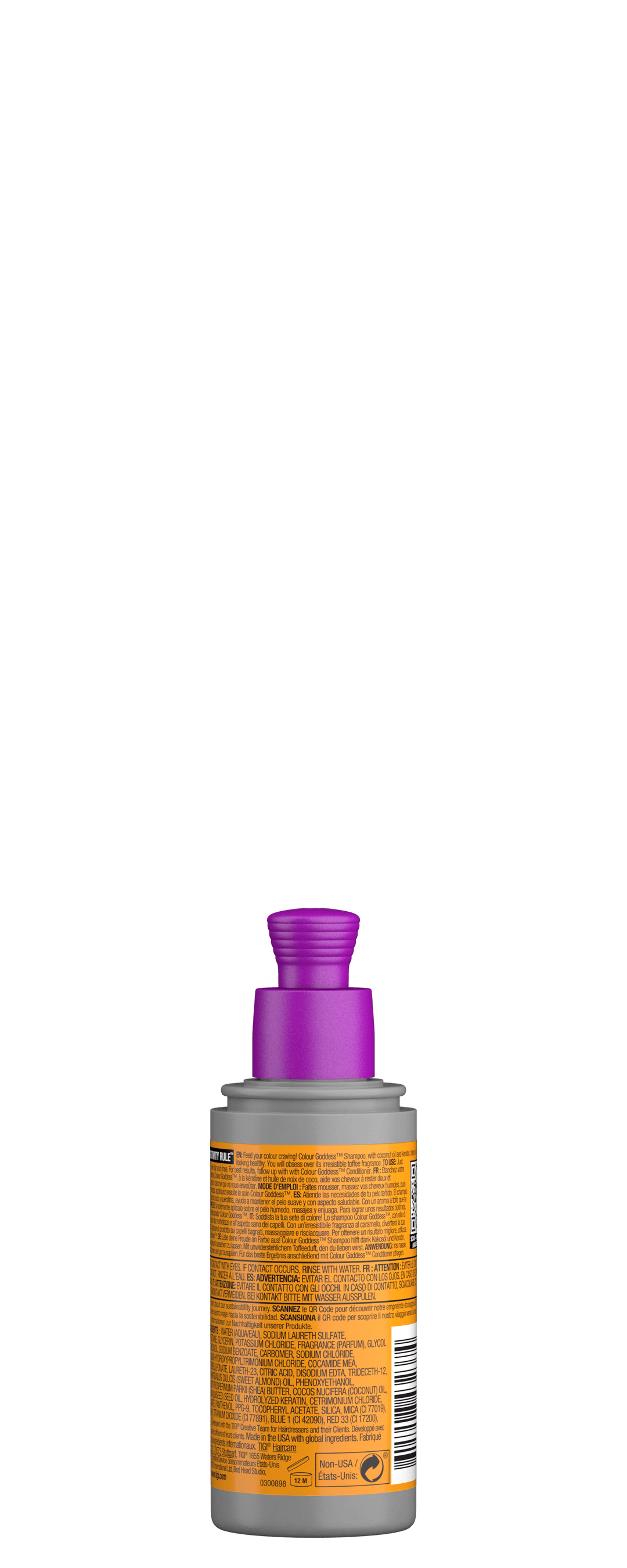 BED HEAD - CUIDADO DEL COLOR - COLOUR GODDESS SHAMPOO MINI 100 ml