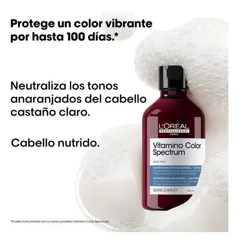 SERIE EXPERT, VITAMINO COLOR SPECTRUM AZUL, SHAMPOO 300ml