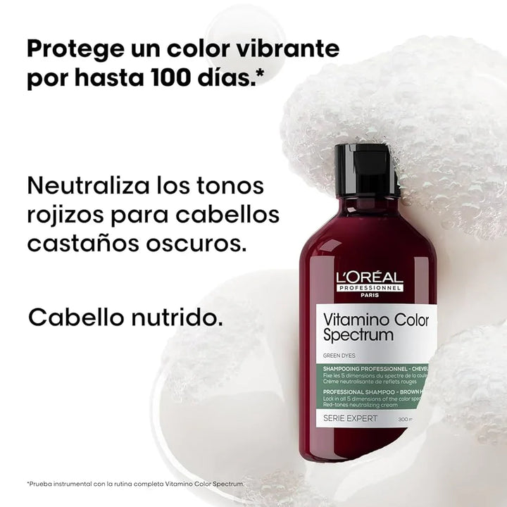 SERIE EXPERT, VITAMINO COLOR SPECTRUM VERDE, SHAMPOO 300ml
