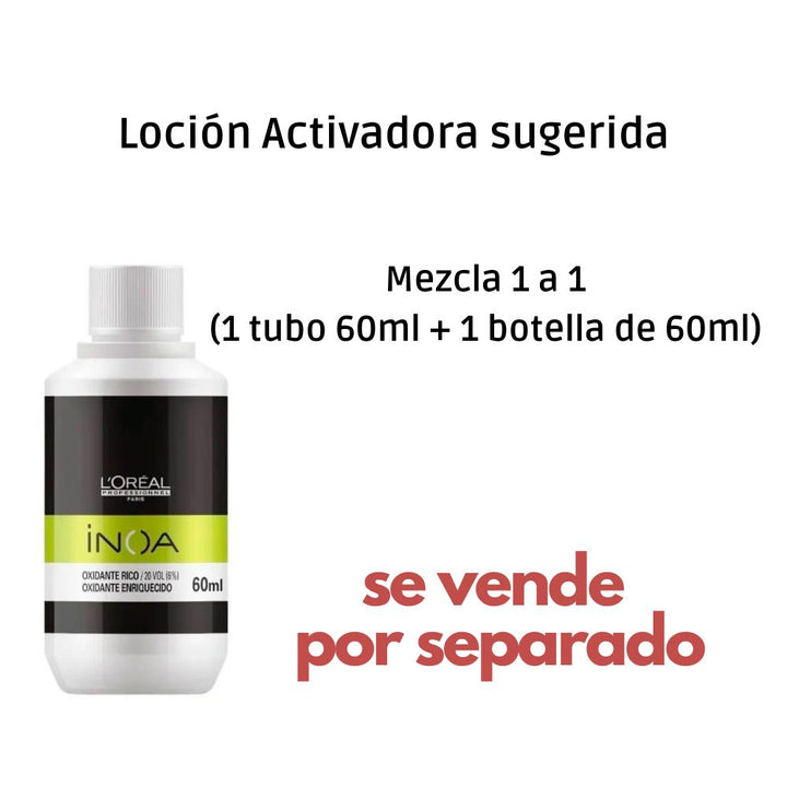 INOA - CENIZAS E IRIZADOS - Coloración Permanente SIN Amoníaco - 60ml