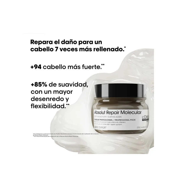 SERIE EXPERT, ABSOLUT REPAIR MOLECULAR, MASCARILLA DE TRATAMIENTO 250ml