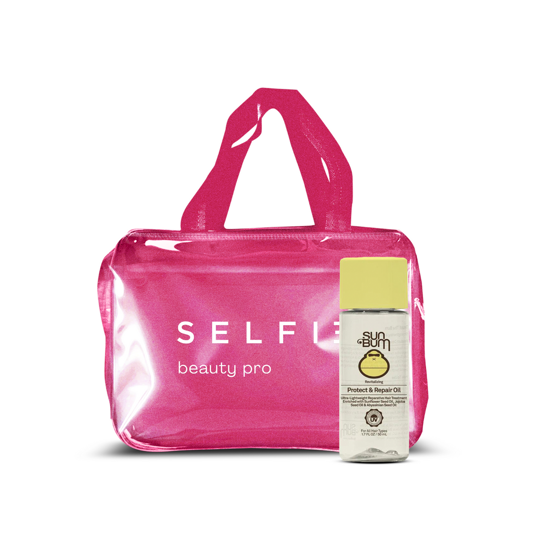 PACK SUN BUM - REVITALIZING PROTECT & REPAIR HAIR OIL - 50ml + ESTUCHE SELFIE