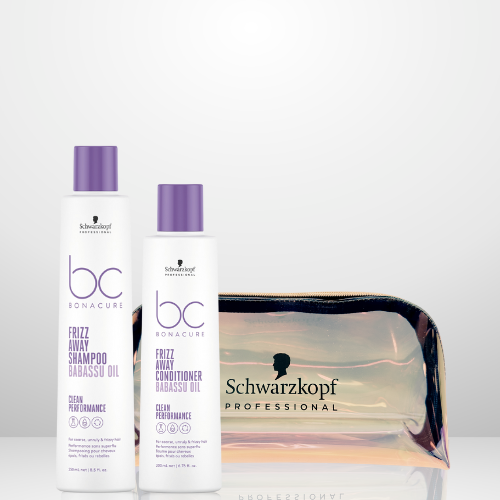 PACK BC SHAMPOO FRIZZ AWAY +  ACOND + ESTUCHE