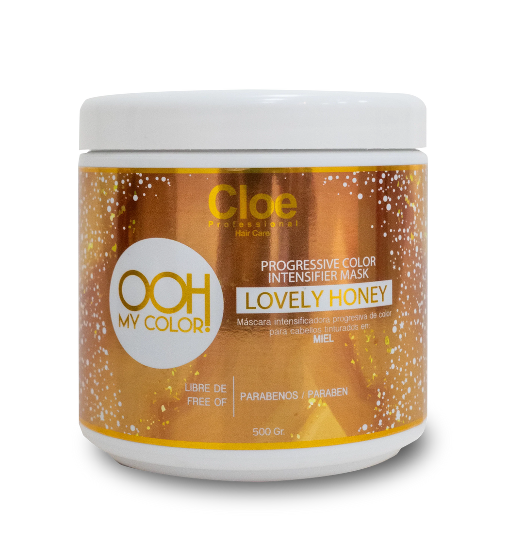 OOH MY COLOR - PROGRESSIVE COLOR INTENSIFIER MASK - LOVELY HONEY 500 grs.