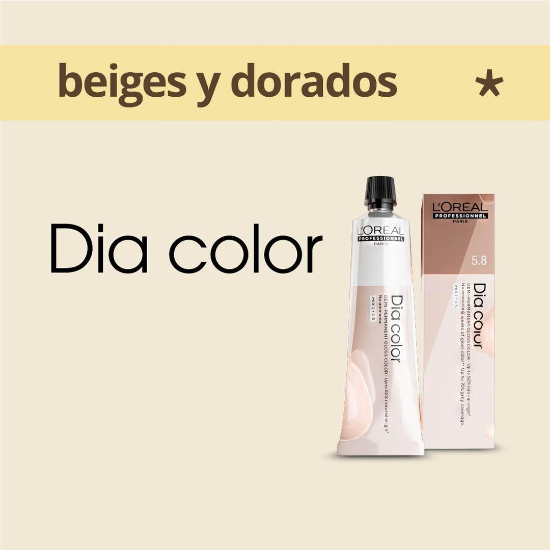 DIA COLOR - BEIGES Y DORADOS - Coloración DemiPermanente SIN Amoníaco - 60ml