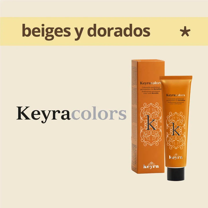 KEYRACOLORS - BEIGE Y DORADOS - Coloración Permanente - 100ml