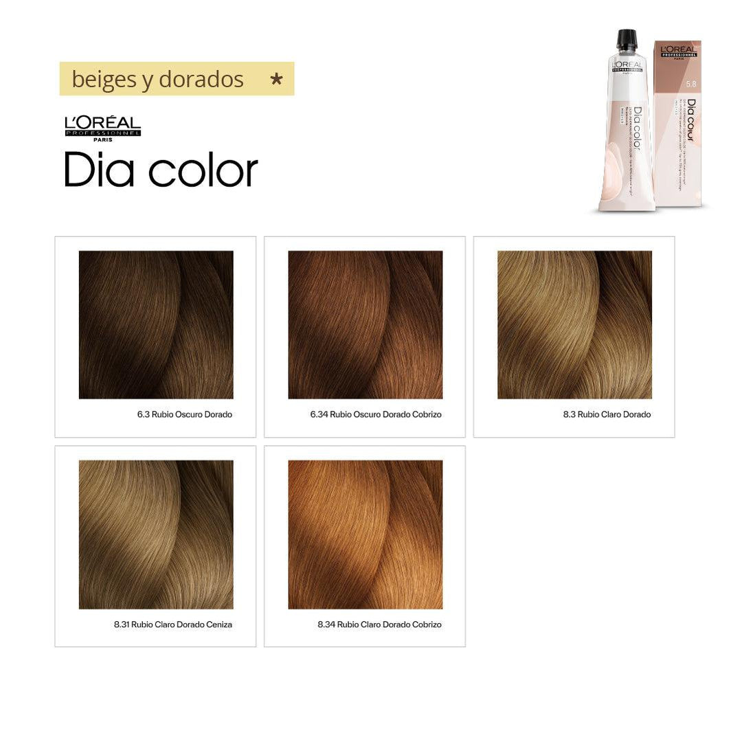 DIA COLOR - BEIGES Y DORADOS - Coloración DemiPermanente SIN Amoníaco - 60ml