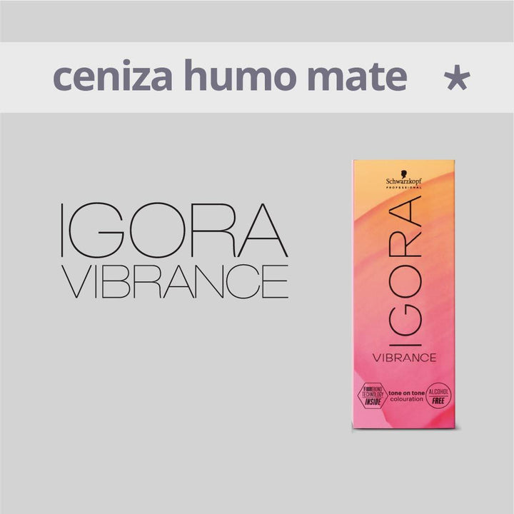 IGORA VIBRANCE - CENIZA, HUMO Y MATE - Coloración DemiPermanente SIN Amoníaco - 60ml