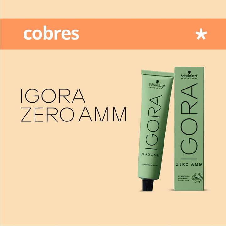 IGORA ZERO - COBRES - Coloración Permanente SIN Amoníaco - 60ml