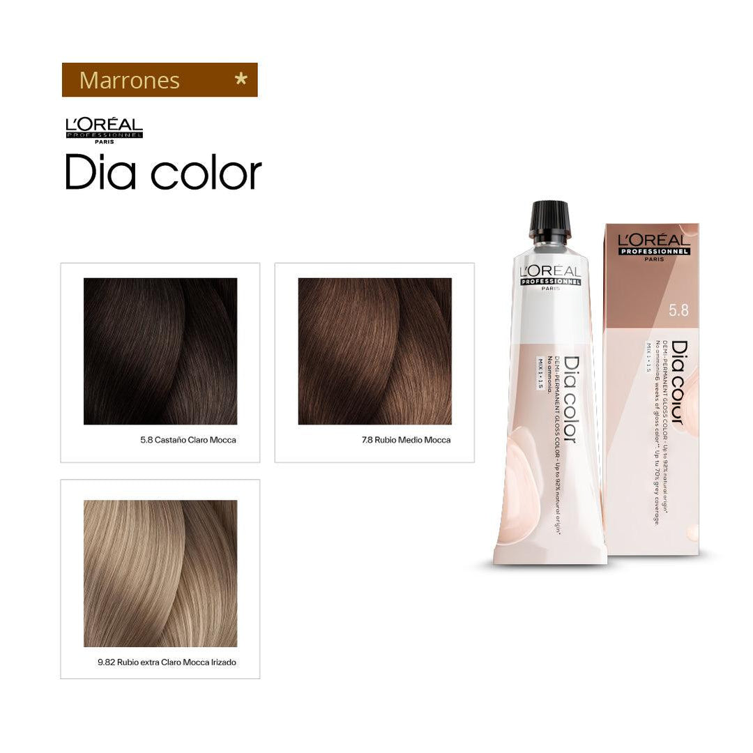 DIA COLOR - MARRONES - Coloración DemiPermanente SIN Amoníaco - 60ml