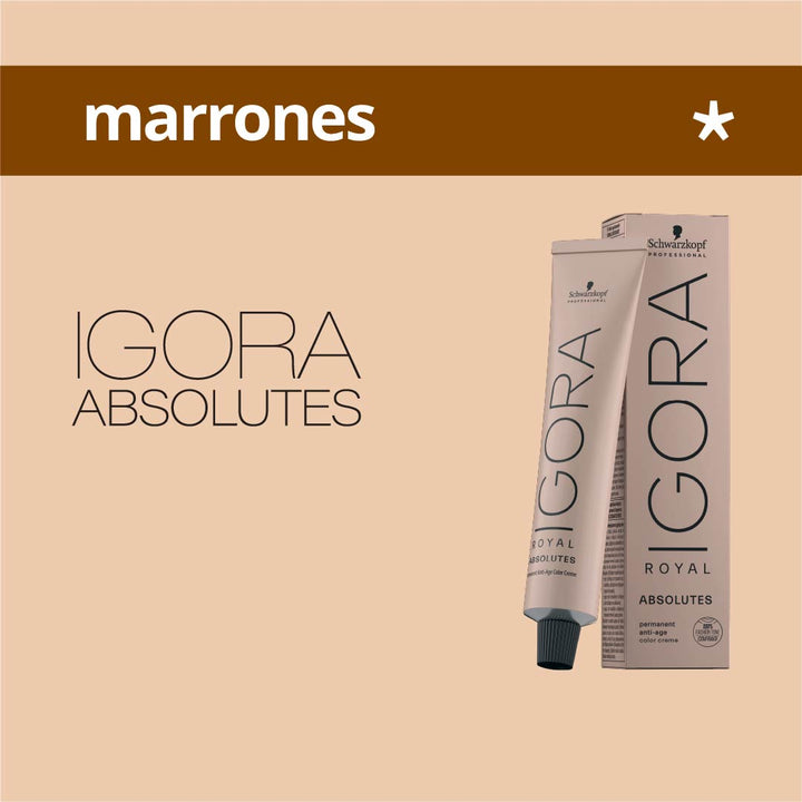 IGORA ABSOLUTES - MARRONES - Coloración Permanente - 60ml