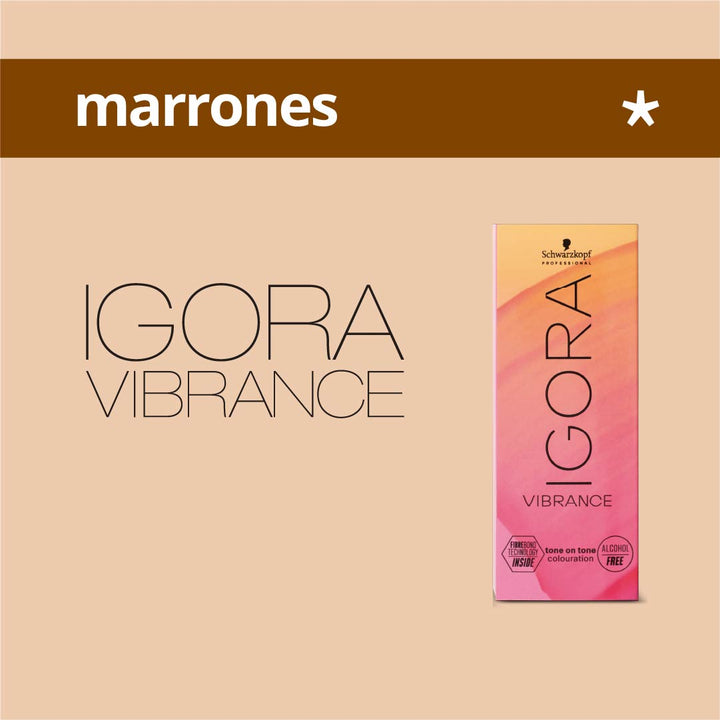 IGORA VIBRANCE - MARRONES - Coloración DemiPermanente SIN Amoníaco - 60ml