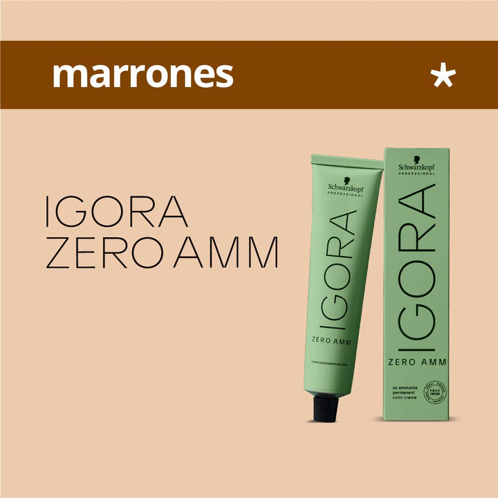 IGORA ZERO - MARRONES - Coloración Permanente SIN Amoníaco - 60ml