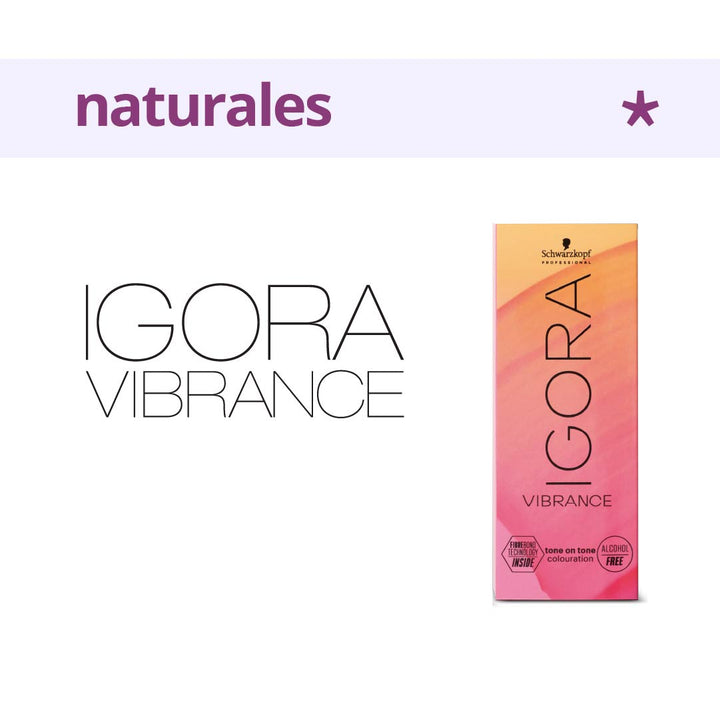 IGORA VIBRANCE - NATURALES - Coloración DemiPermanente SIN Amoníaco - 60ml