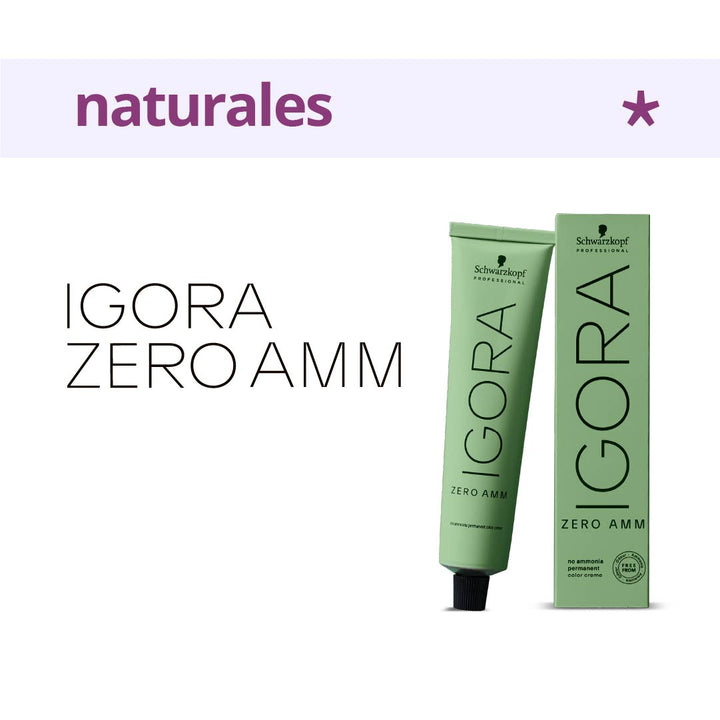 IGORA ZERO - NATURALES - Coloración Permanente SIN Amoníaco - 60ml