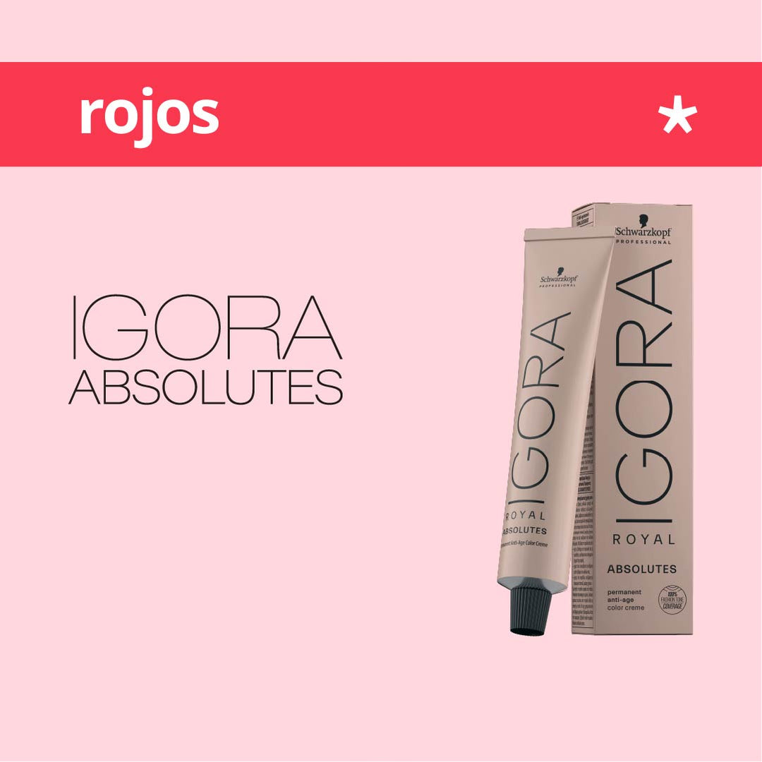 IGORA ABSOLUTES - ROJOS - Coloración Permanente - 60ml