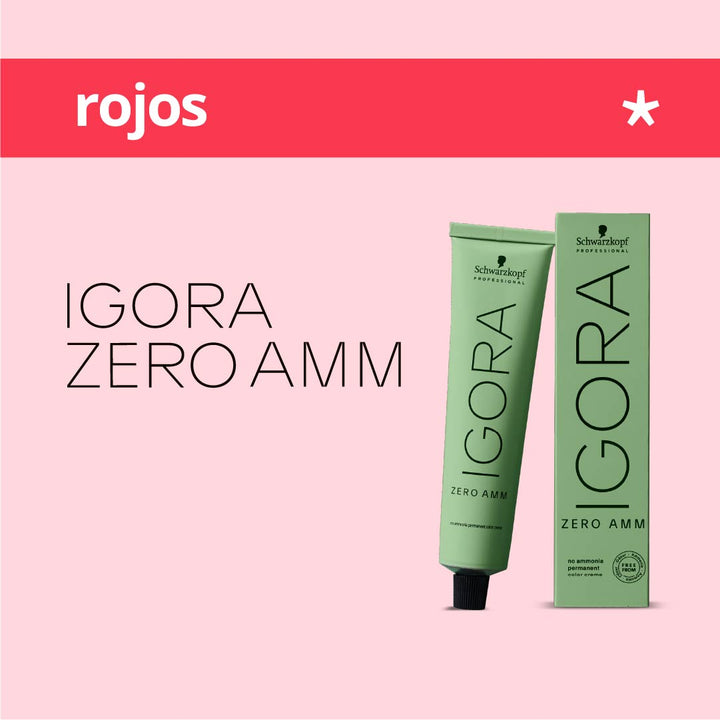 IGORA ZERO - ROJOS - Coloración Permanente SIN Amoníaco - 60ml