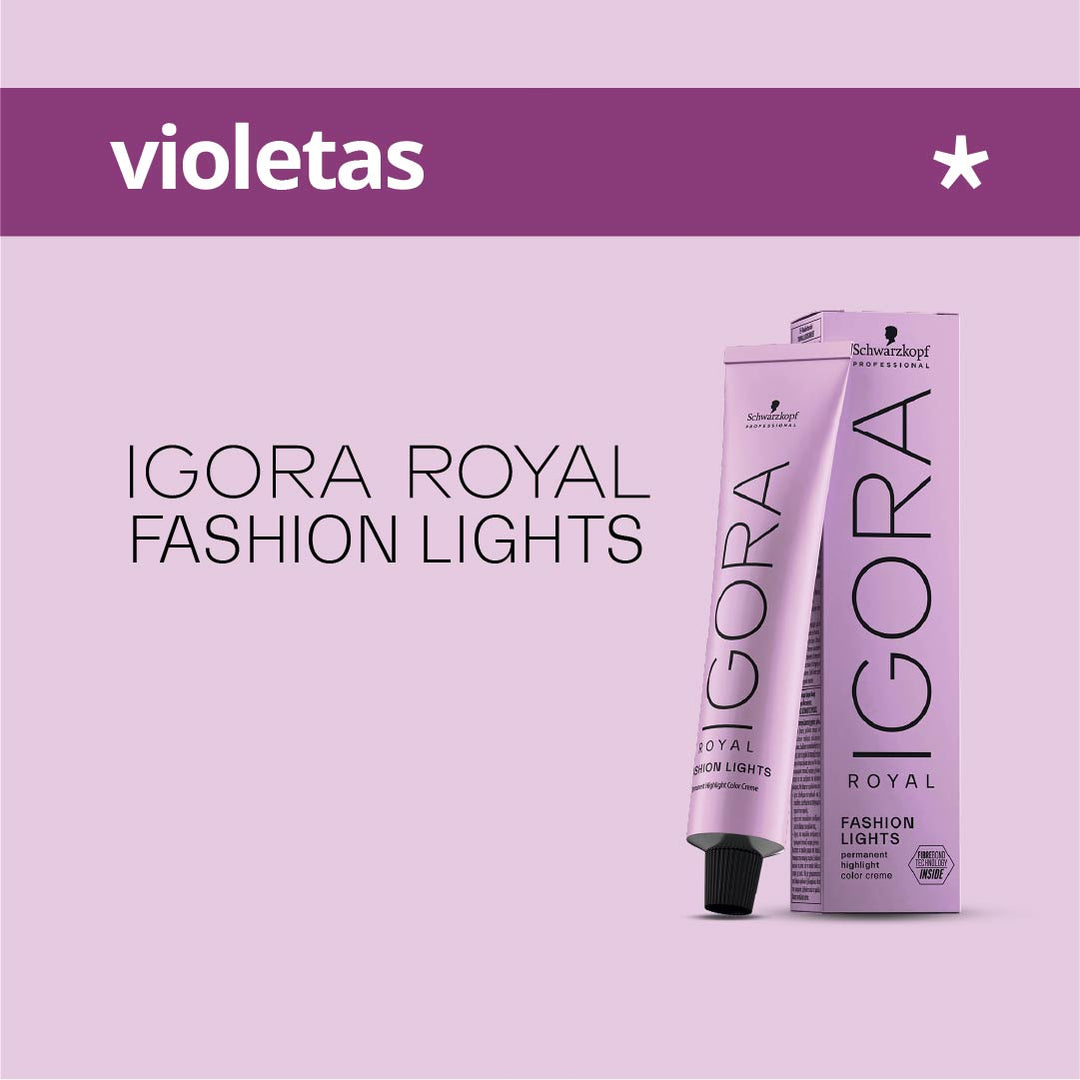 IGORA FASHION LIGHTS - VIOLETAS - Aclaración sin Decoloración - 60ml