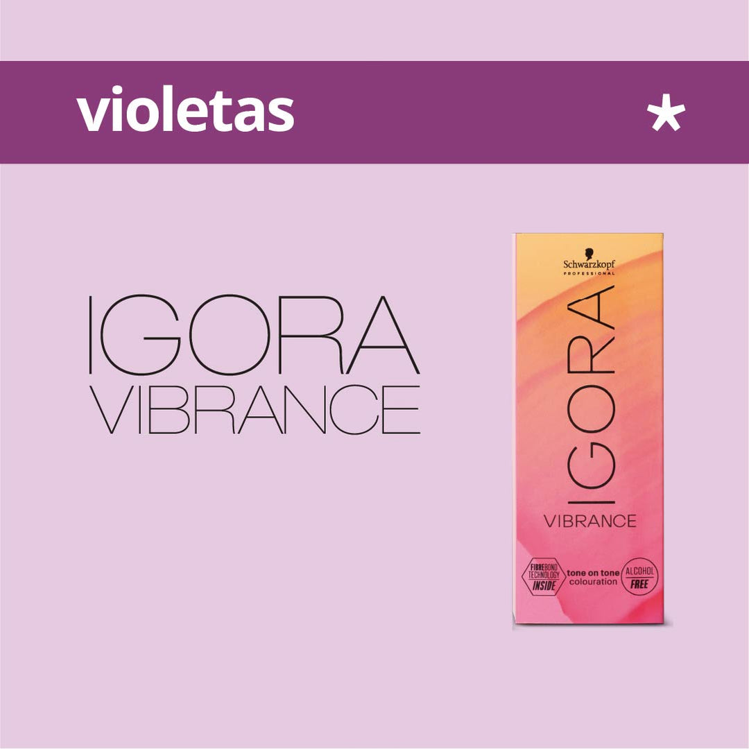 IGORA VIBRANCE - VIOLETAS - Coloración DemiPermanente SIN Amoníaco - 60ml