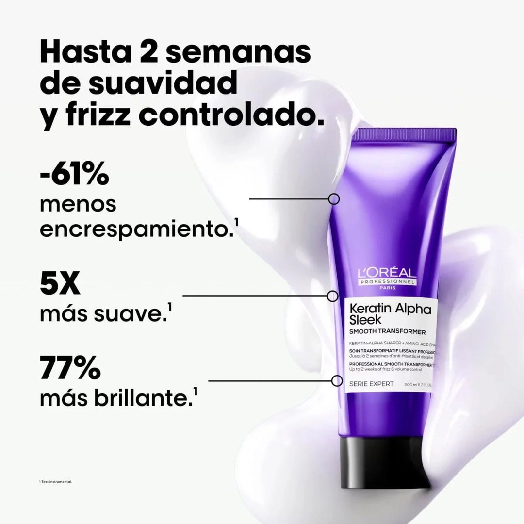 SERIE EXPERT, KERATIN ALPHA SLEEK,TRATAMIENTO PROGRESIVO EFECTO LISO 200ml