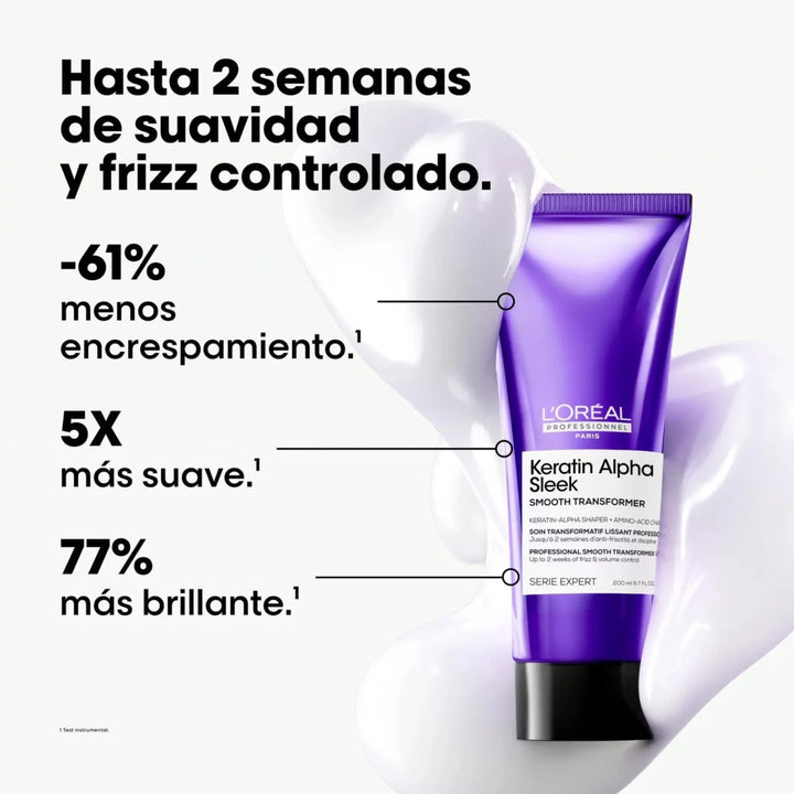 SERIE EXPERT, KERATIN ALPHA SLEEK,TRATAMIENTO PROGRESIVO EFECTO LISO 200ml