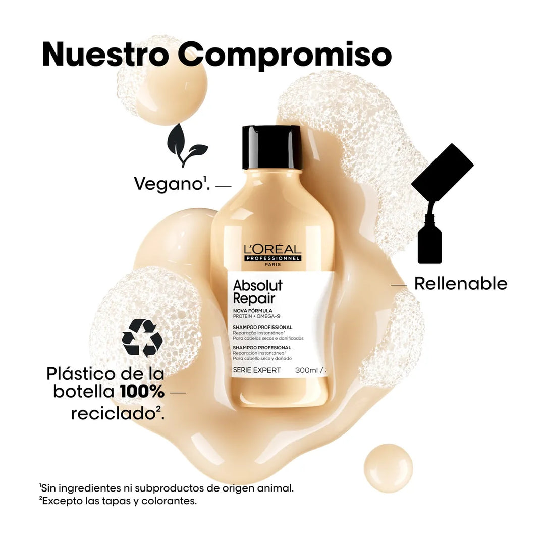 SERIE EXPERT, ABSOLUT REPAIR, SHAMPOO 240ml REFILL