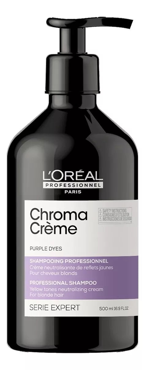 SERIE EXPERT, CHROMA CREME, SHAMPOO MATIZADOR VIOLETA 500ml