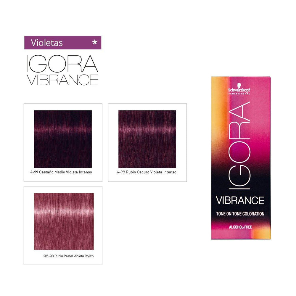 IGORA VIBRANCE - VIOLETAS - Coloración DemiPermanente - SELFIE