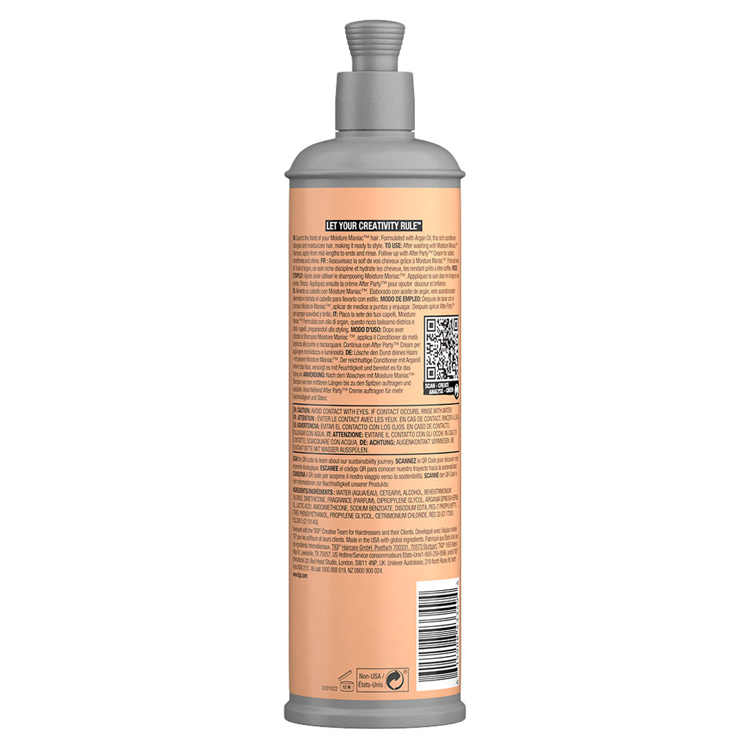 BED HEAD - HIDRATACIÓN - MOISTURE MANIAC ACONDICIONADOR 400 ml