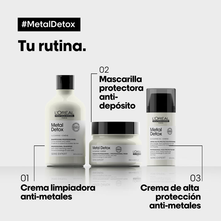 SERIE EXPERT, METAL DETOX, MÁSCARA DE TRATAMIENTO ANTI DEPÓSITOS, 250ml