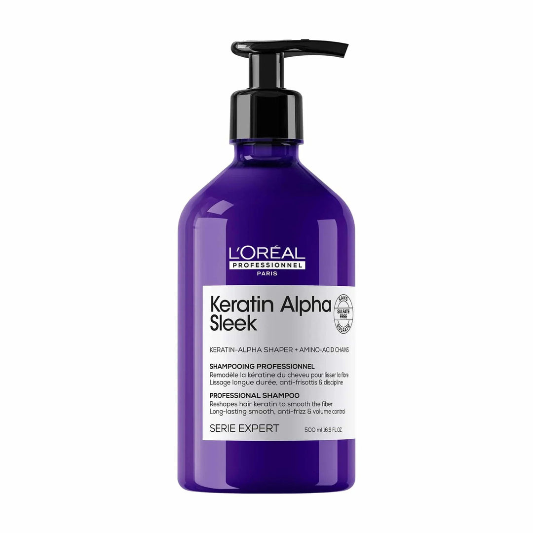 SERIE EXPERT, KERATIN ALPHA SLEEK, SHAMPOO 500ml